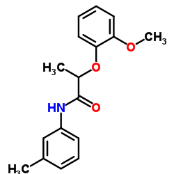 2-(2-Methoxyphenoxy)-N-(3-methylphenyl)propanamide Structure