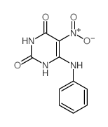 6-anilino-5-nitro-1H-pyrimidine-2,4-dione结构式