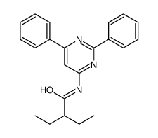 N-(2,6-diphenylpyrimidin-4-yl)-2-ethylbutanamide结构式