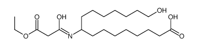 9-[(3-ethoxy-3-oxopropanoyl)amino]-16-hydroxyhexadecanoic acid结构式