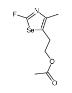 5-acetoxyethyl-2-fluoro-4-methylselenazole Structure