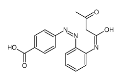 4-[[2-(3-oxobutanoylamino)phenyl]diazenyl]benzoic acid Structure