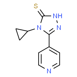 4-CYCLOPROPYL-5-PYRIDIN-4-YL-4H-1,2,4-TRIAZOLE-3-THIOL structure