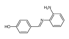 4-Hydroxy-benzaldehyd-(2-amino-pheylimin) Structure