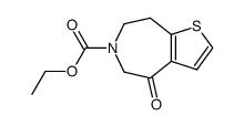 4-Oxo-4,5,7,8-tetrahydro-thieno[2,3-d]azepine-6-carboxylic acid ethyl ester Structure