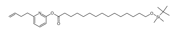 6-(but-3-en-1-yl)pyridin-2-yl 15-((tert-butyldimethylsilyl)oxy)pentadecanoate结构式