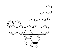 2,3-bis(4-pyren-1-ylphenyl)quinoxaline结构式