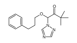 3,3-dimethyl-1-(3-phenylpropoxy)-1-(1,2,4-triazol-1-yl)butan-2-one Structure