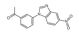 1-[3-(5-nitrobenzimidazol-1-yl)phenyl]ethanone Structure