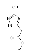 ethyl 2-(5-oxo-1,2-dihydropyrazol-3-yl)acetate结构式