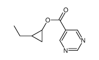 (2-ethylcyclopropyl) pyrimidine-5-carboxylate Structure