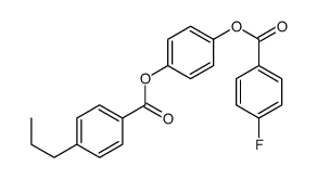 [4-(4-fluorobenzoyl)oxyphenyl] 4-propylbenzoate结构式