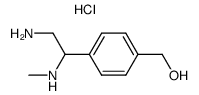 2-amino-1-(methylamino)-1-<4-(hydroxymethyl)phenyl>ethane dihydrochloride结构式