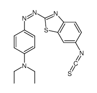 N,N-diethyl-4-[(6-isothiocyanato-1,3-benzothiazol-2-yl)diazenyl]aniline Structure