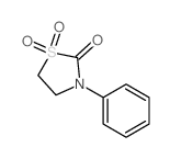 2-Thiazolidinone,3-phenyl-, 1,1-dioxide结构式