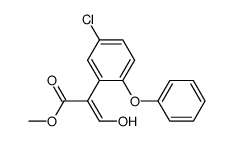 (E and Z)-2-(5-chloro-2-phenoxy-phenyl)-3-hydroxy-acrylic acid methyl ester Structure