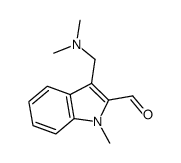 3-Dimethylaminomethyl-1-methyl-1H-indole-2-carbaldehyde Structure