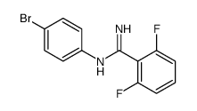 N'-(4-bromophenyl)-2,6-difluorobenzenecarboximidamide结构式