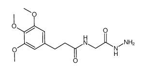 N-(2-hydrazino-2-oxoethyl)-3-(3,4,5-trimethoxyphenyl)propanamide Structure