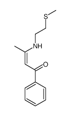 3-(2-methylsulfanylethylamino)-1-phenylbut-2-en-1-one结构式