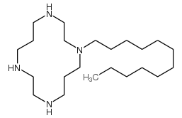 1-DODECYL-1,4,8,11-TETRAAZA-CYCLOTETRADECANE Structure