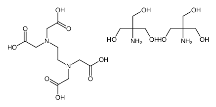 N,N'-ethylenebis[N-(carboxymethyl)glycine], compound with 2-amino-2-(hydroxymethyl)propane-1,3-diol (1:2) picture