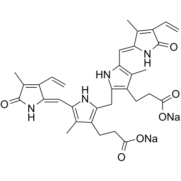 Bilirubin disodium Structure