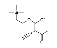 2-diazonio-3-oxo-1-(2-trimethylsilylethoxy)but-1-en-1-olate结构式