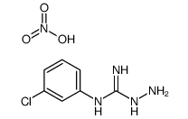 1-amino-2-(3-chlorophenyl)guanidine,nitric acid Structure