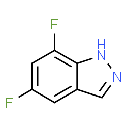 5,7-Difluoro-1H-indazole结构式