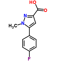 5-(4-Fluorophenyl)-1-methyl-1H-pyrazole-3-carboxylic acid Structure