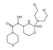 N-[2-[bis(2-chloroethyl)amino]-2-oxo-1,3,2λ5-oxazaphosphinan-4-yl]-N-hydroxythiomorpholine-4-carboxamide Structure