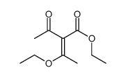 ethyl 2-acetyl-3-ethoxybut-2-enoate Structure