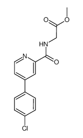 {[4-(4-Chlorophenyl)pyridine-2-carbonyl]amino}-acetic acid methyl ester Structure