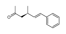 (4R,5E)-4-methyl-6-phenyl-5-hexaen-2-one Structure