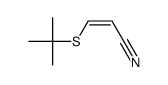 3-(tert-butylthio)-2-propenenitrile Structure