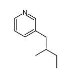 Pyridine, 3-(2-methylbutyl)- (6CI) Structure