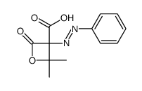 2,2-dimethyl-4-oxo-3-phenylazo-oxetane-3-carboxylic acid结构式