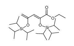 2,4-bis(triisopropylsilanyloxy)penta-2,4-dienoic acid ethyl ester Structure