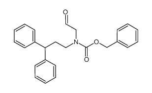 benzyl 3,3-diphenylpropyl(2-oxoethyl)carbamate结构式