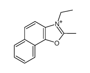 3-ethyl-2-methyl-naphtho[2,1-d]oxazolium Structure