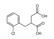 2-[(2-chlorophenyl)methyl]butanedioic acid结构式