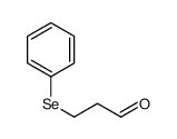 3-phenylselanylpropanal Structure