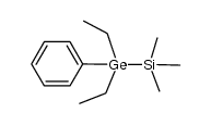 trimethylsilylphenyldiethylgermane Structure