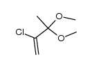 2-Chlor-3,3-dimethoxy-1-buten Structure