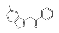 2-(5-methyl-1-benzofuran-3-yl)-1-phenylethanone结构式