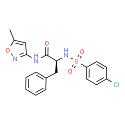 Nalpha-[(4-chlorophenyl)sulfonyl]-N-(5-methyl-1,2-oxazol-3-yl)-L-phenylalaninamide picture