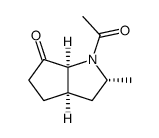 Cyclopenta[b]pyrrol-6(1H)-one, 1-acetylhexahydro-2-methyl- (6CI)结构式