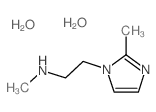 Methyl-[2-(2-methyl-imidazol-1-yl)-ethyl]-amine dihydrate Structure