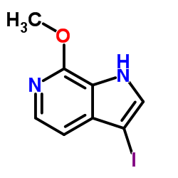 3-Iodo-7-methoxy-1H-pyrrolo[2,3-c]pyridine structure